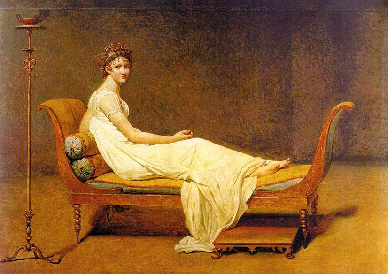 Jacques-Louis  David Portrait of Madame Recamier